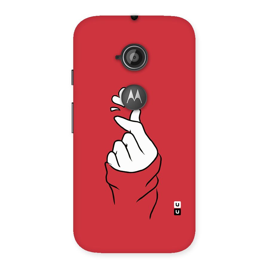 Korean Love Sign Back Case for Moto E 2nd Gen