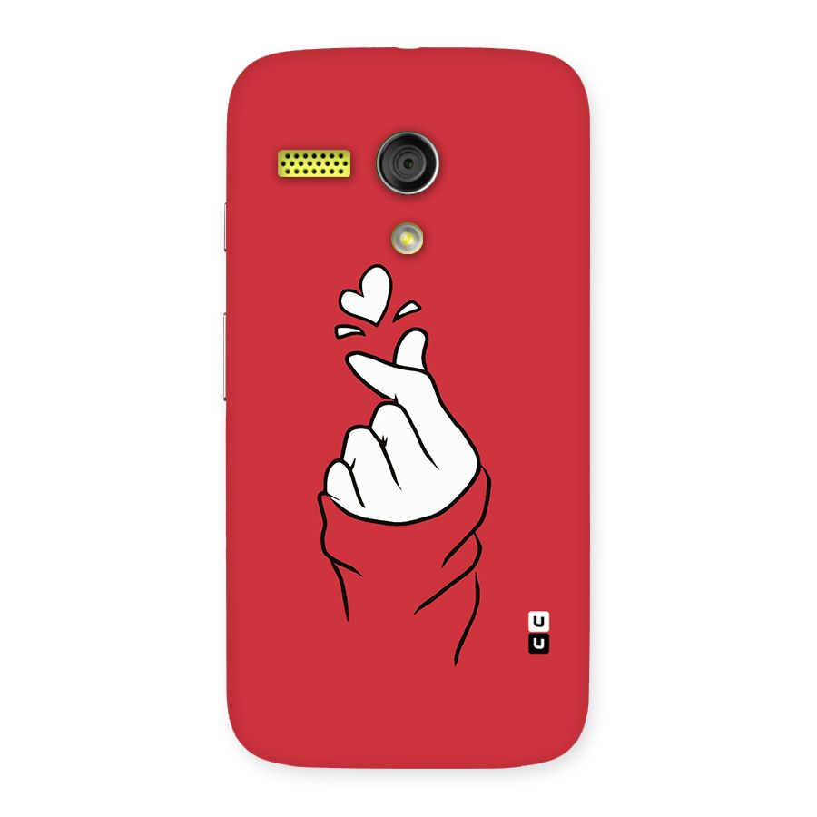 Korean Love Sign Back Case for Moto G