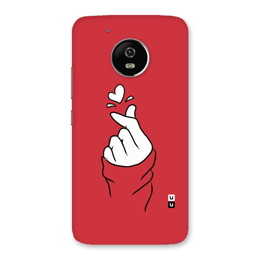 Korean Love Sign Back Case for Moto G5