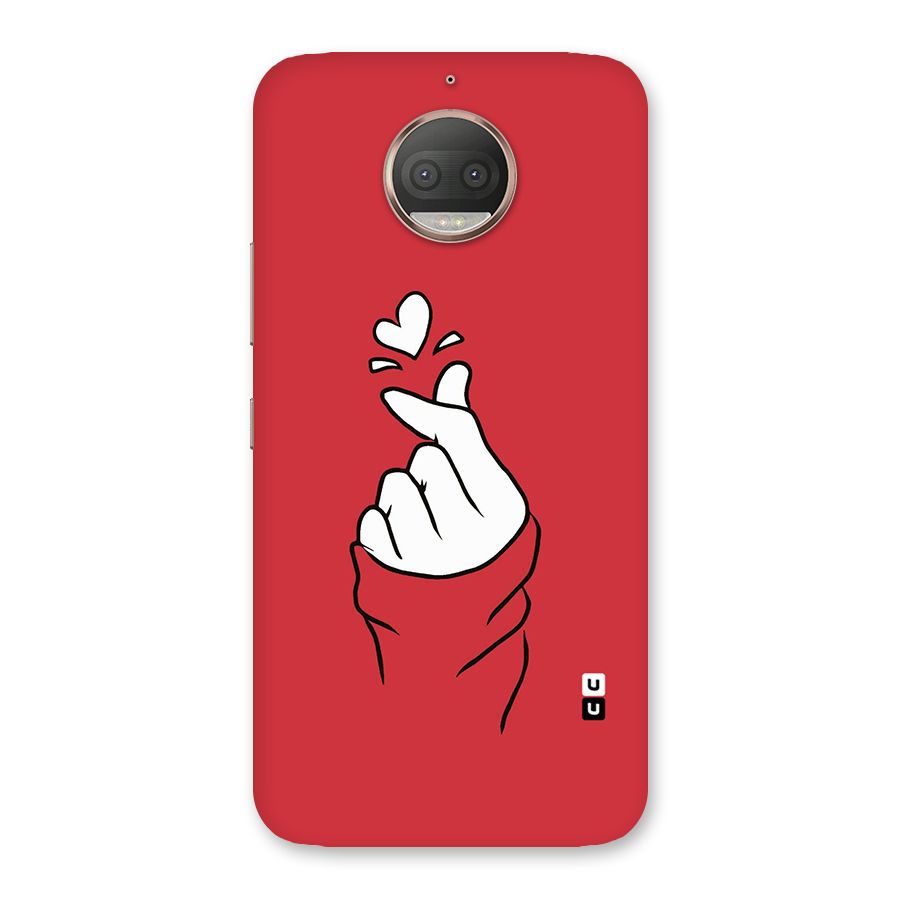 Korean Love Sign Back Case for Moto G5s Plus