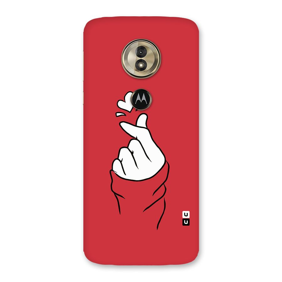 Korean Love Sign Back Case for Moto G6 Play