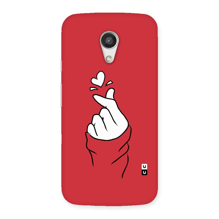 Korean Love Sign Back Case for Moto G 2nd Gen