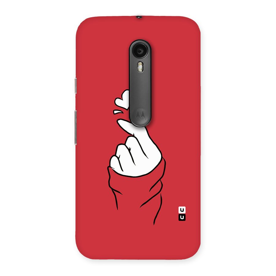 Korean Love Sign Back Case for Moto G Turbo