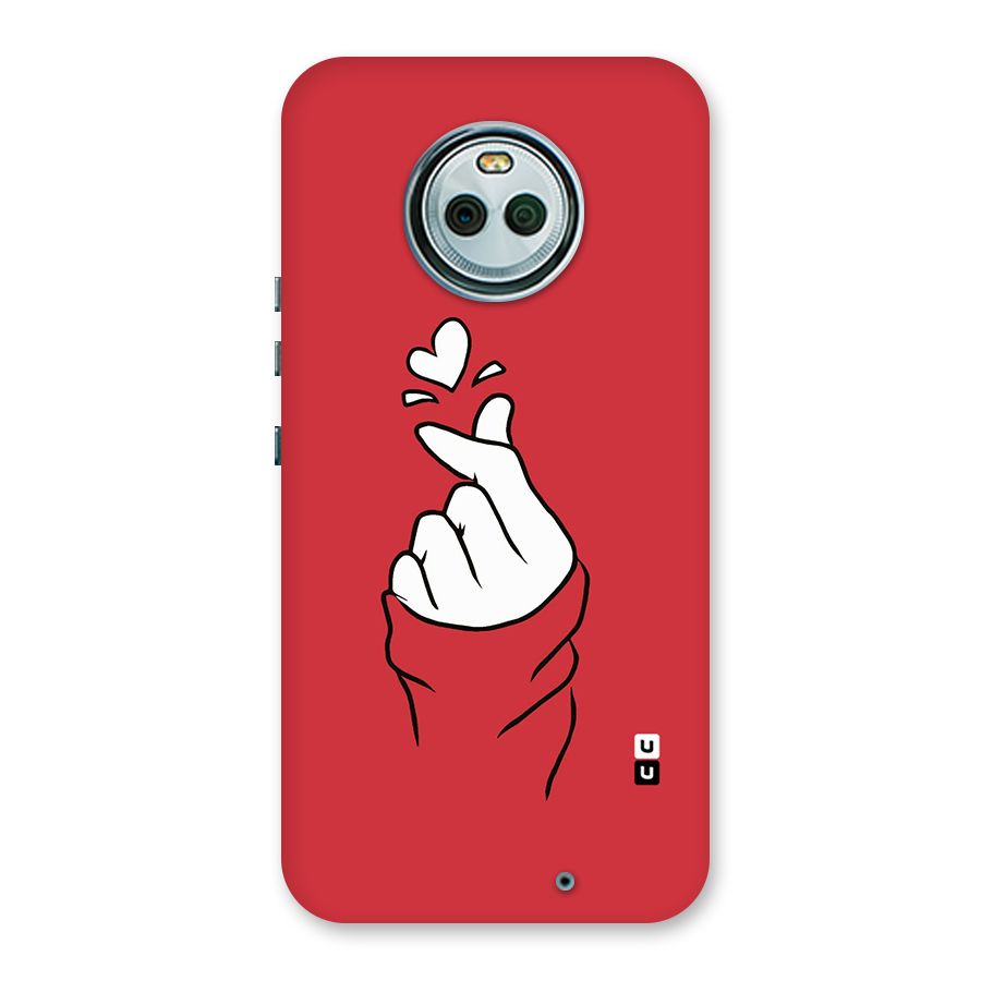 Korean Love Sign Back Case for Moto X4
