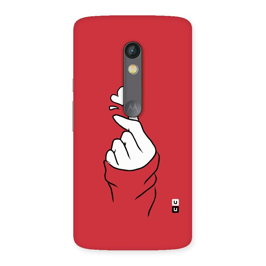 Korean Love Sign Back Case for Moto X Play
