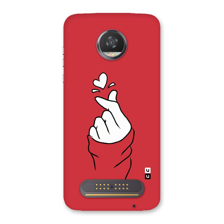 Korean Love Sign Back Case for Moto Z2 Play
