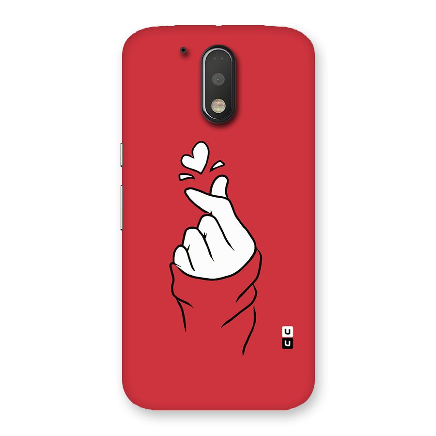 Korean Love Sign Back Case for Motorola Moto G4