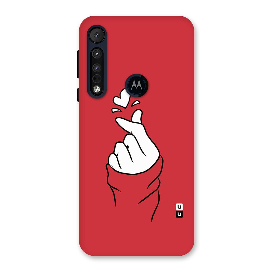 Korean Love Sign Back Case for Motorola One Macro