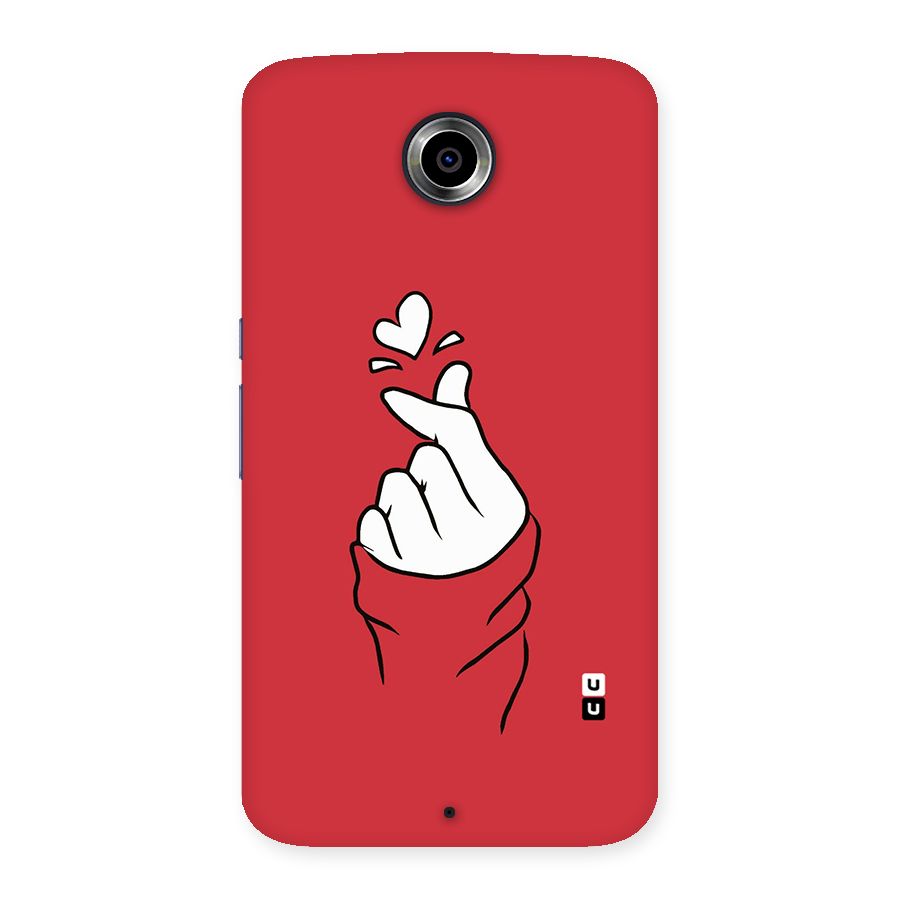 Korean Love Sign Back Case for Nexsus 6