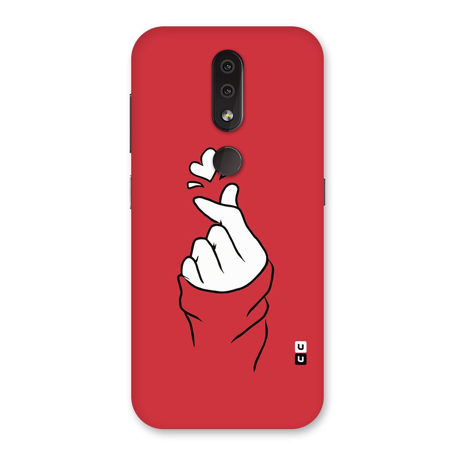 Korean Love Sign Back Case for Nokia 4.2