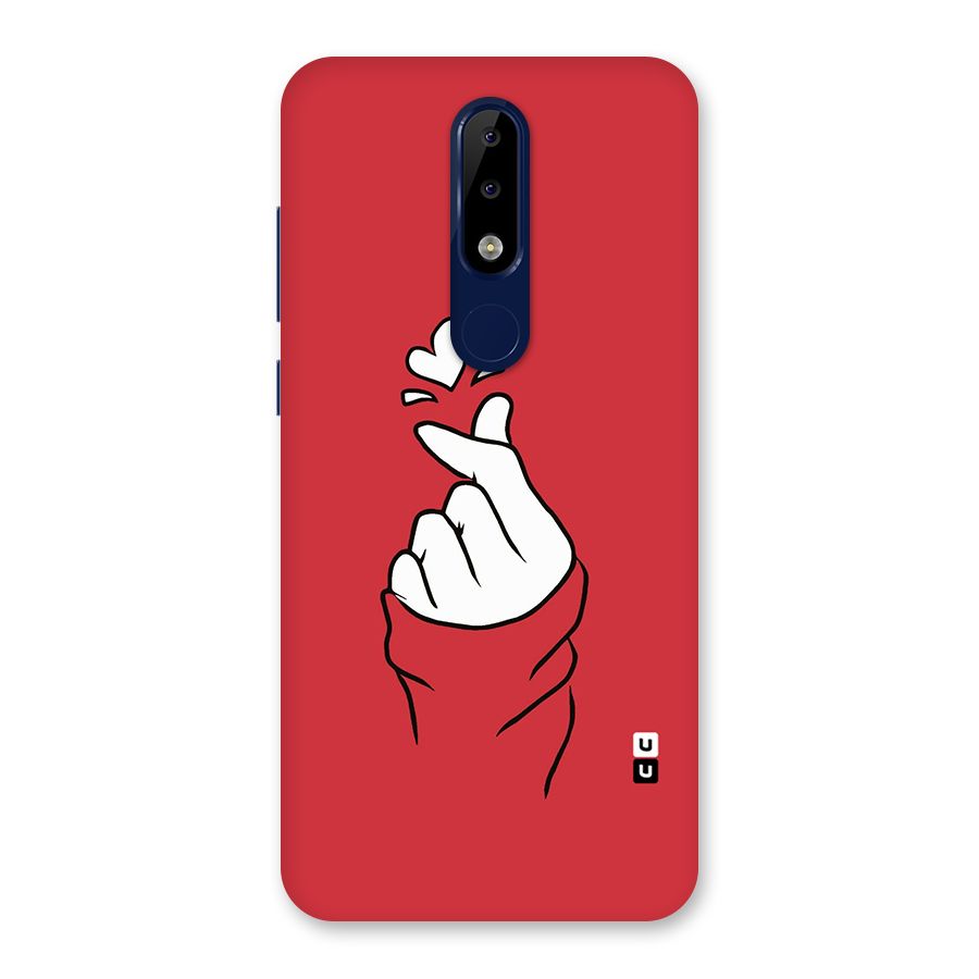 Korean Love Sign Back Case for Nokia 5.1 Plus