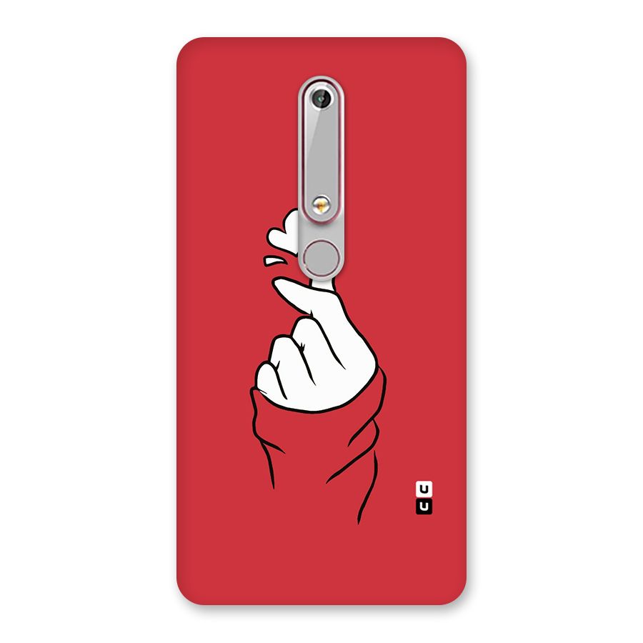 Korean Love Sign Back Case for Nokia 6.1