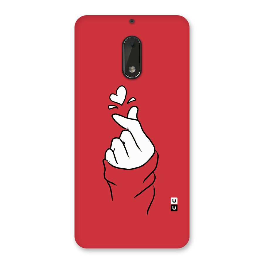 Korean Love Sign Back Case for Nokia 6