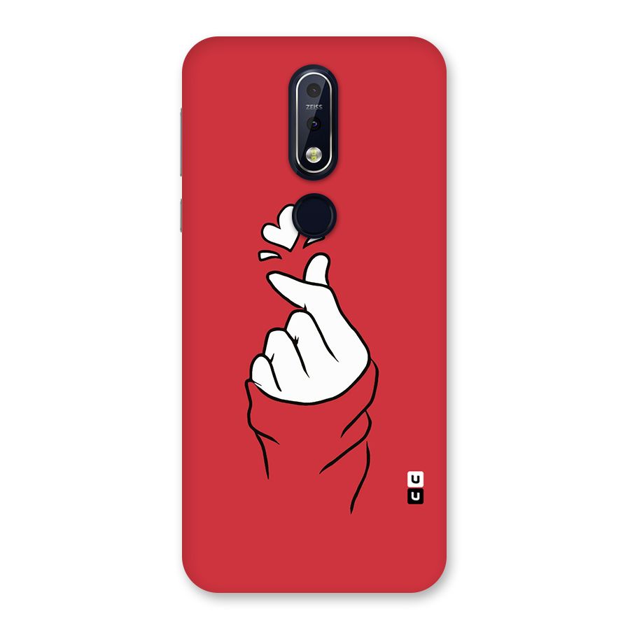 Korean Love Sign Back Case for Nokia 7.1