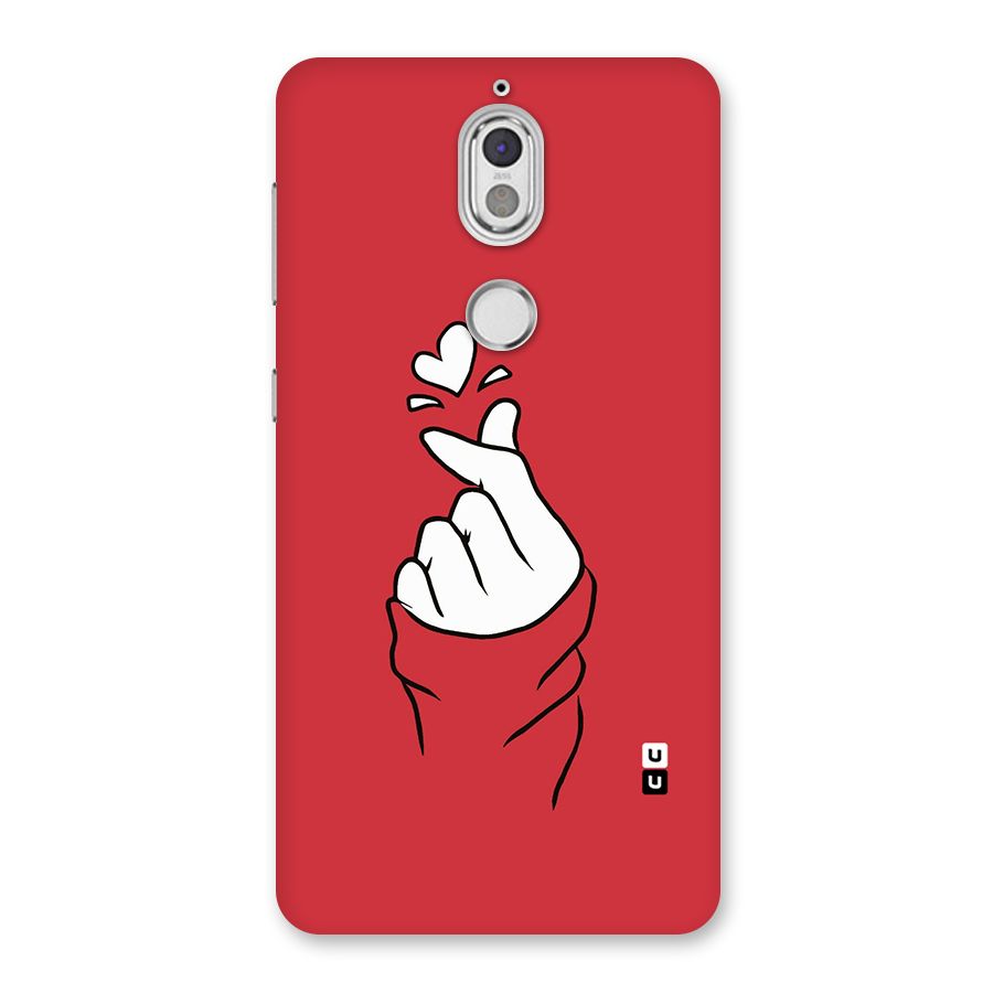 Korean Love Sign Back Case for Nokia 7