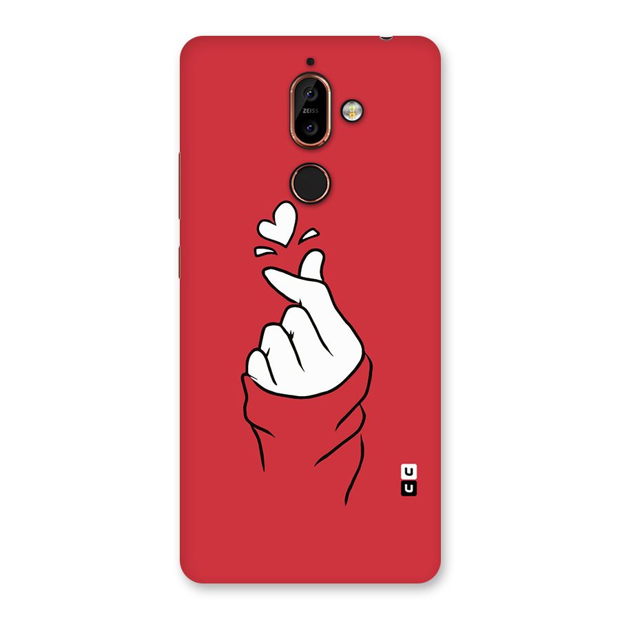 Korean Love Sign Back Case for Nokia 7 Plus