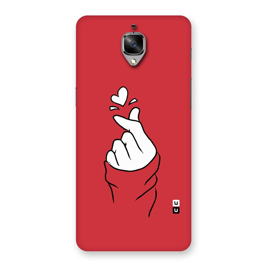 Korean Love Sign Back Case for OnePlus 3