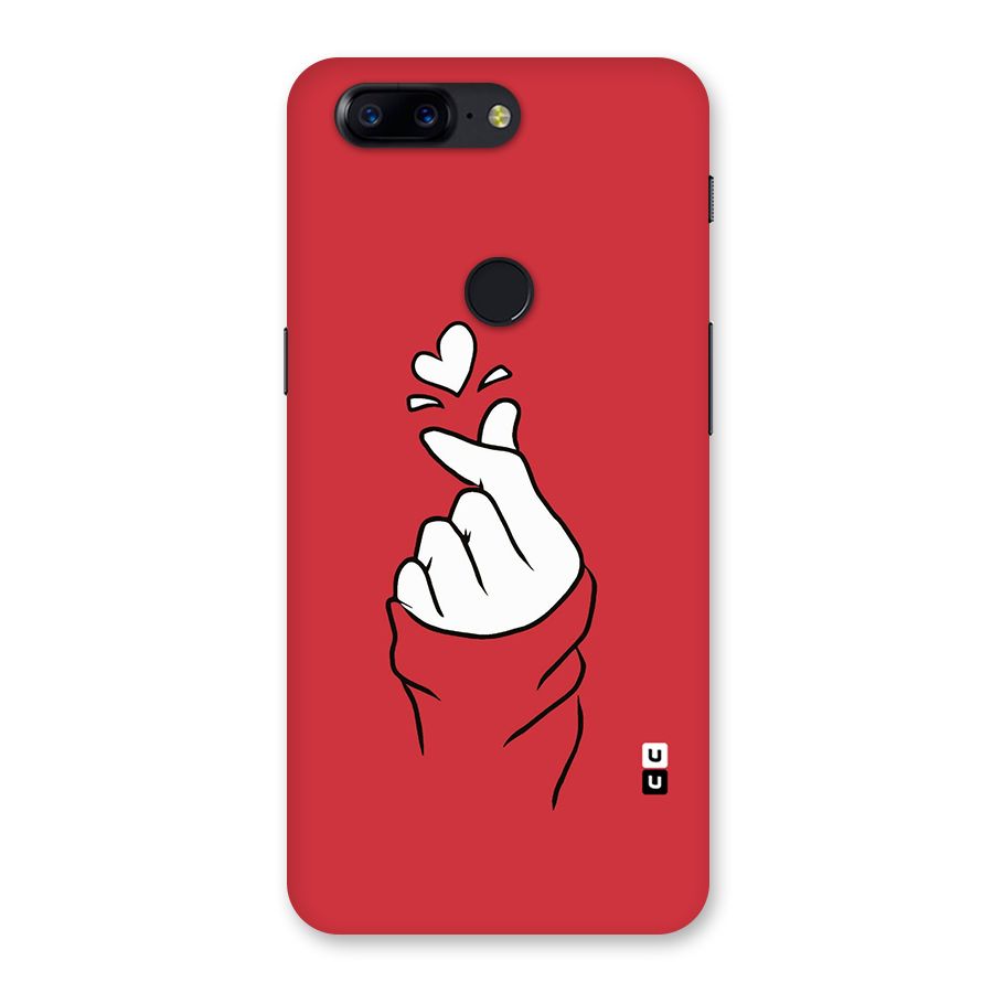 Korean Love Sign Back Case for OnePlus 5T