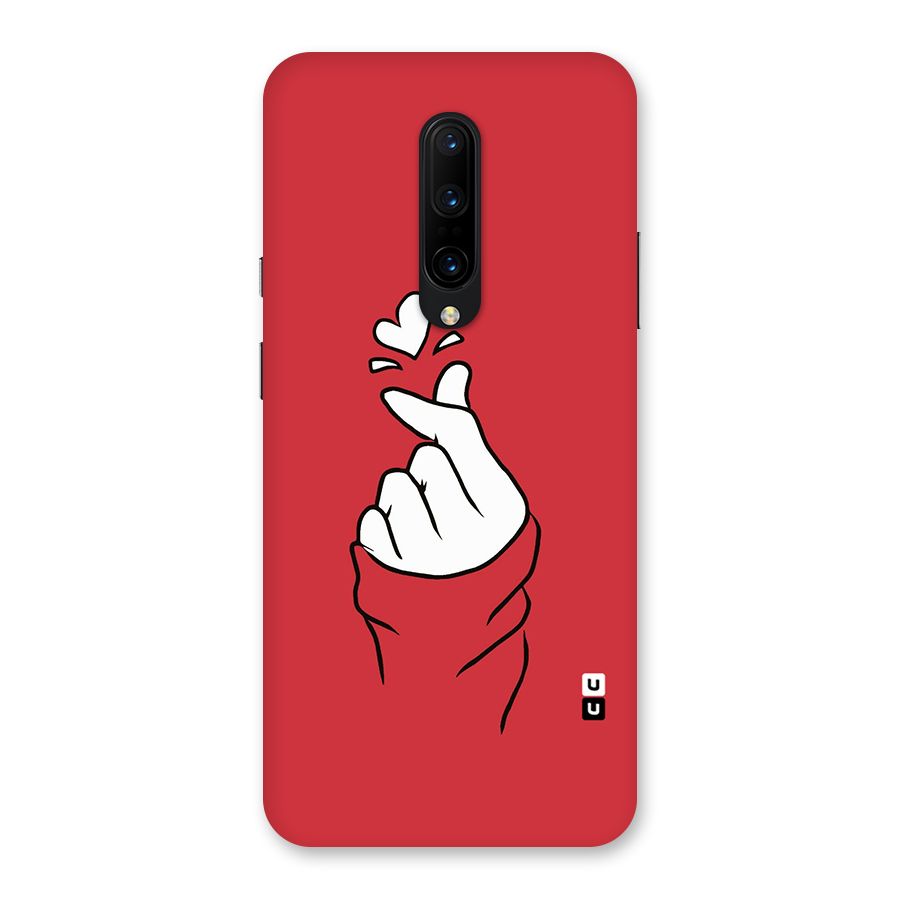 Korean Love Sign Back Case for OnePlus 7 Pro