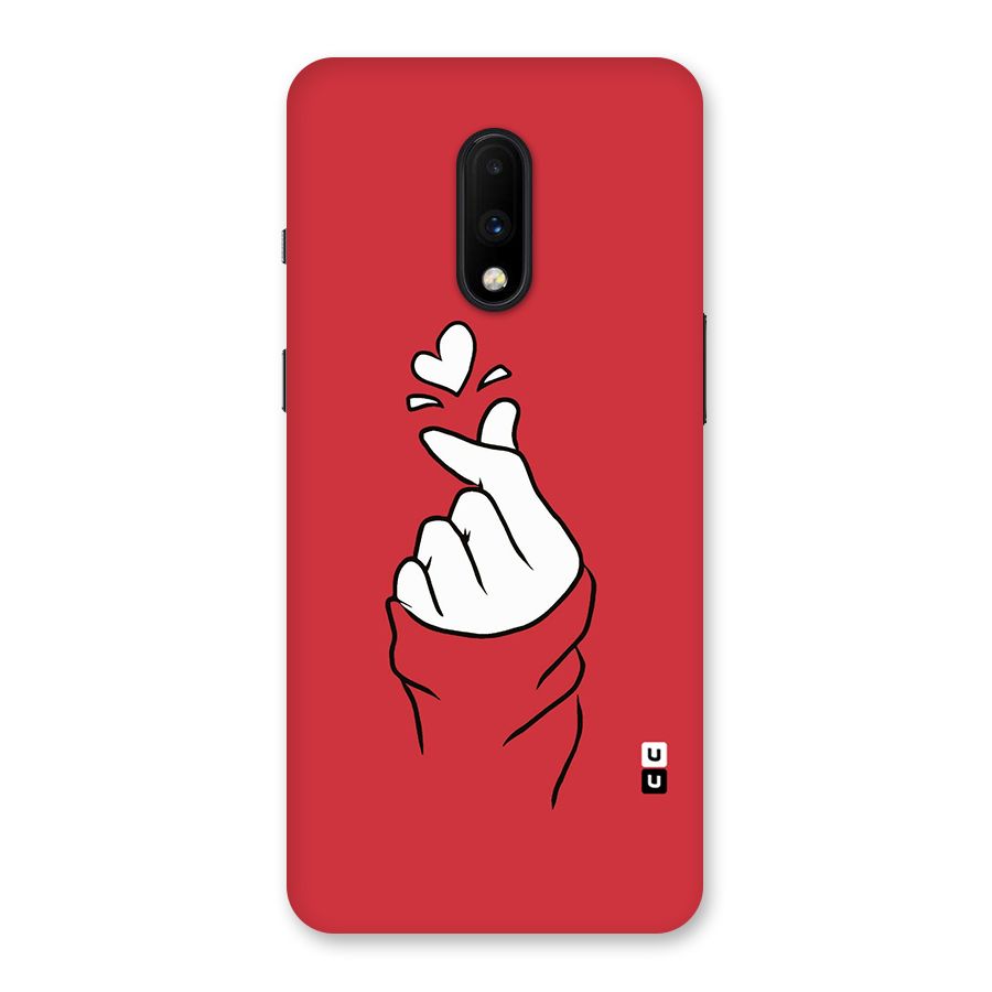 Korean Love Sign Back Case for OnePlus 7