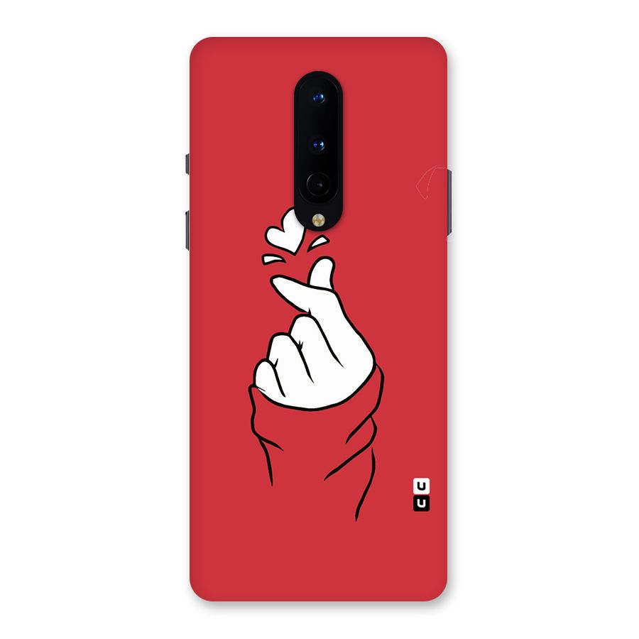 Korean Love Sign Back Case for OnePlus 8