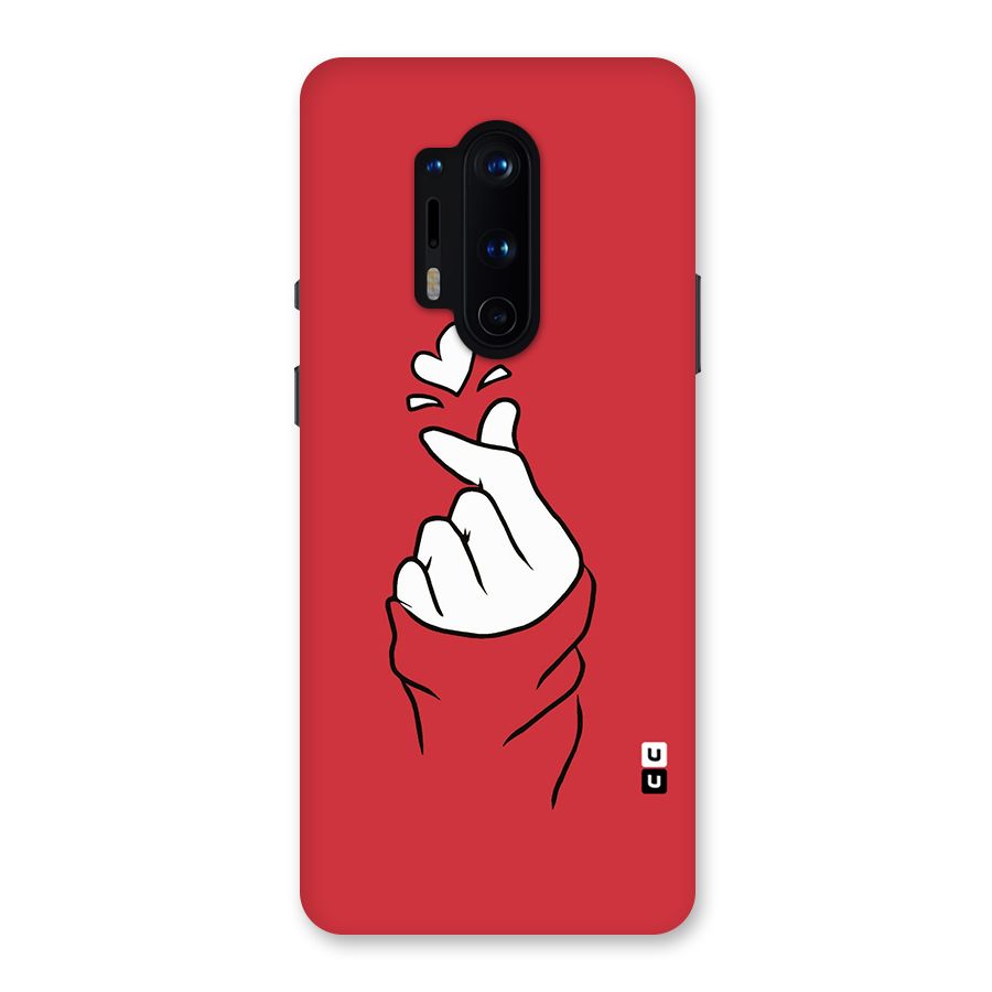 Korean Love Sign Back Case for OnePlus 8 Pro
