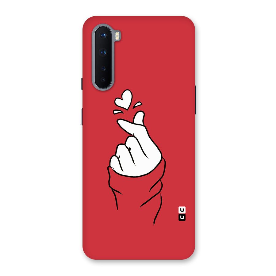 Korean Love Sign Back Case for OnePlus Nord