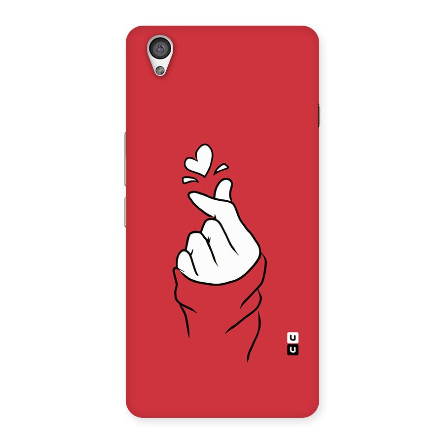 Korean Love Sign Back Case for OnePlus X