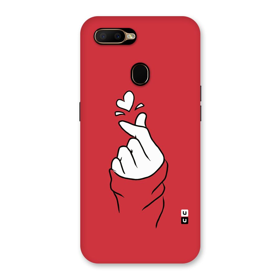 Korean Love Sign Back Case for Oppo A5s