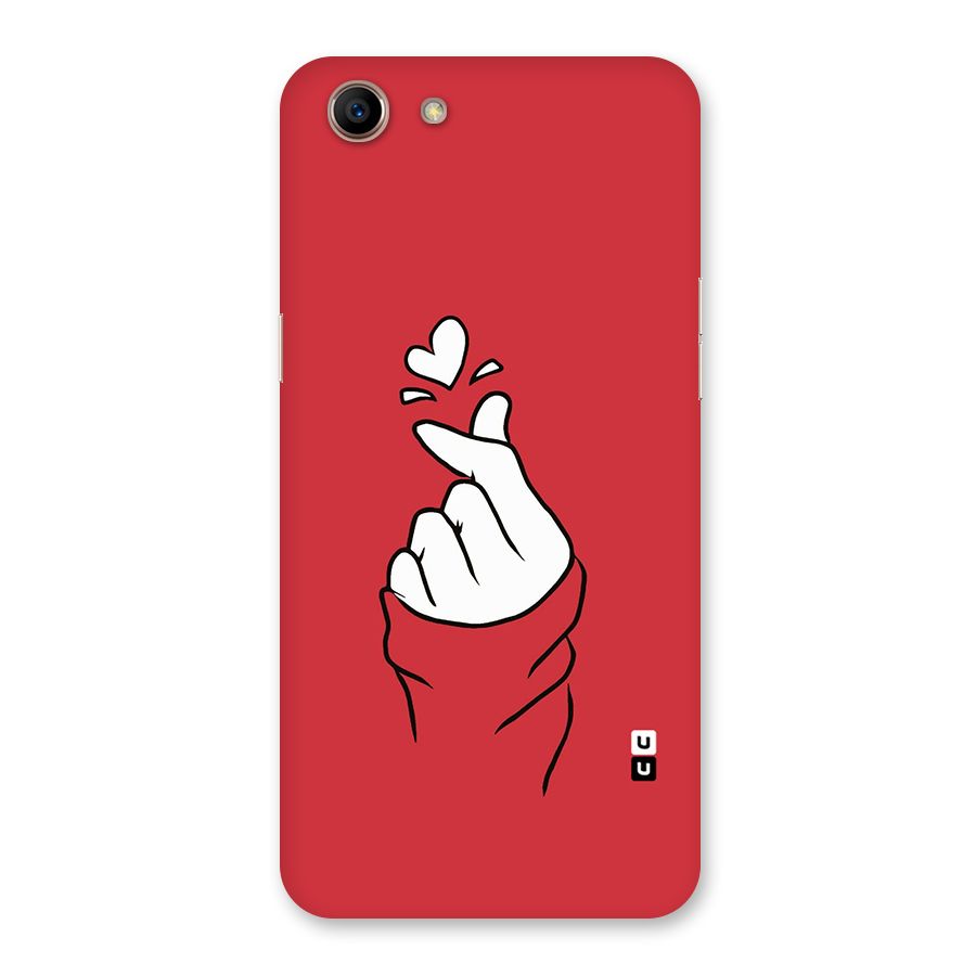 Korean Love Sign Back Case for Oppo A83 (2018)