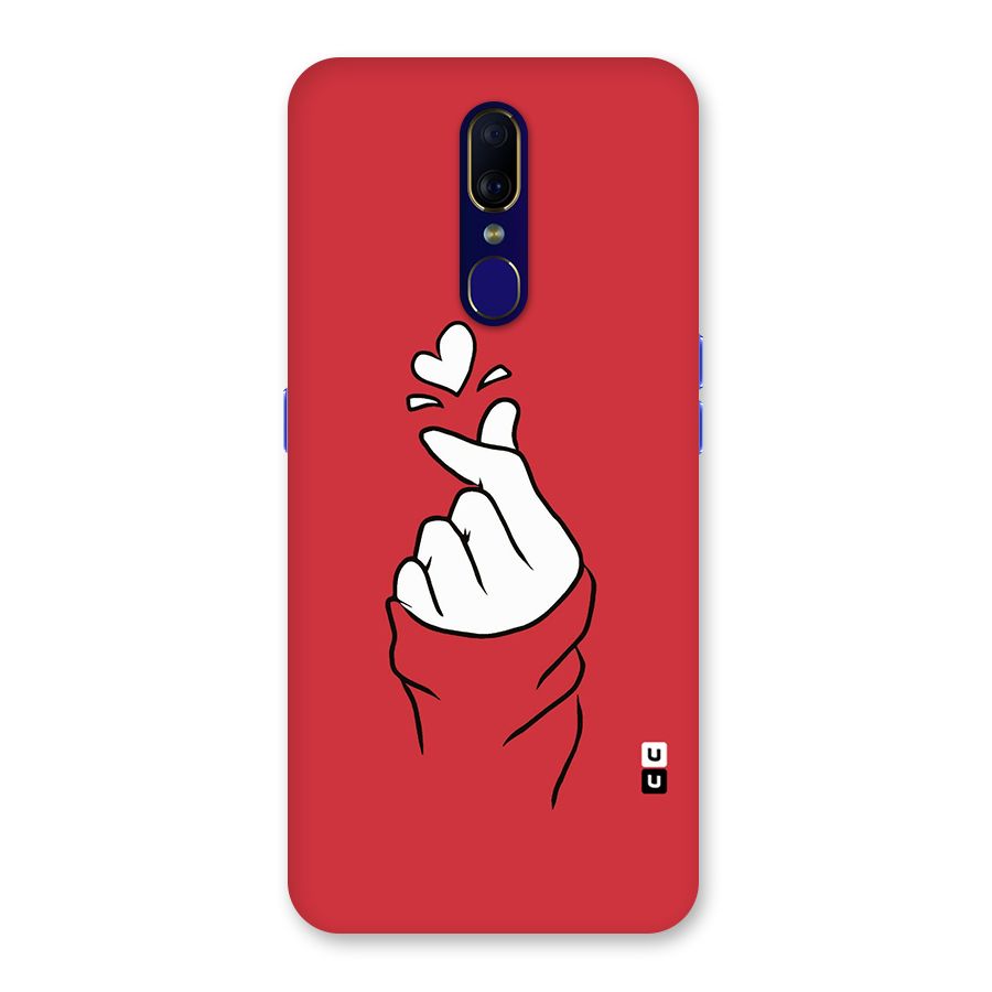 Korean Love Sign Back Case for Oppo A9