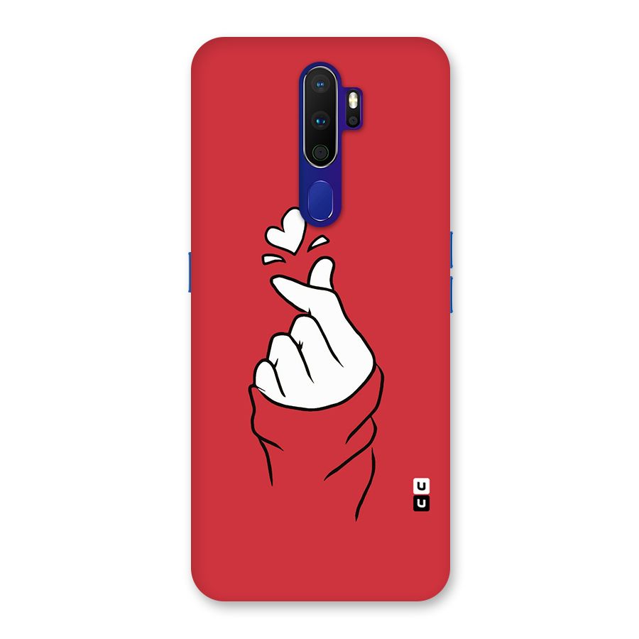 Korean Love Sign Back Case for Oppo A9 (2020)