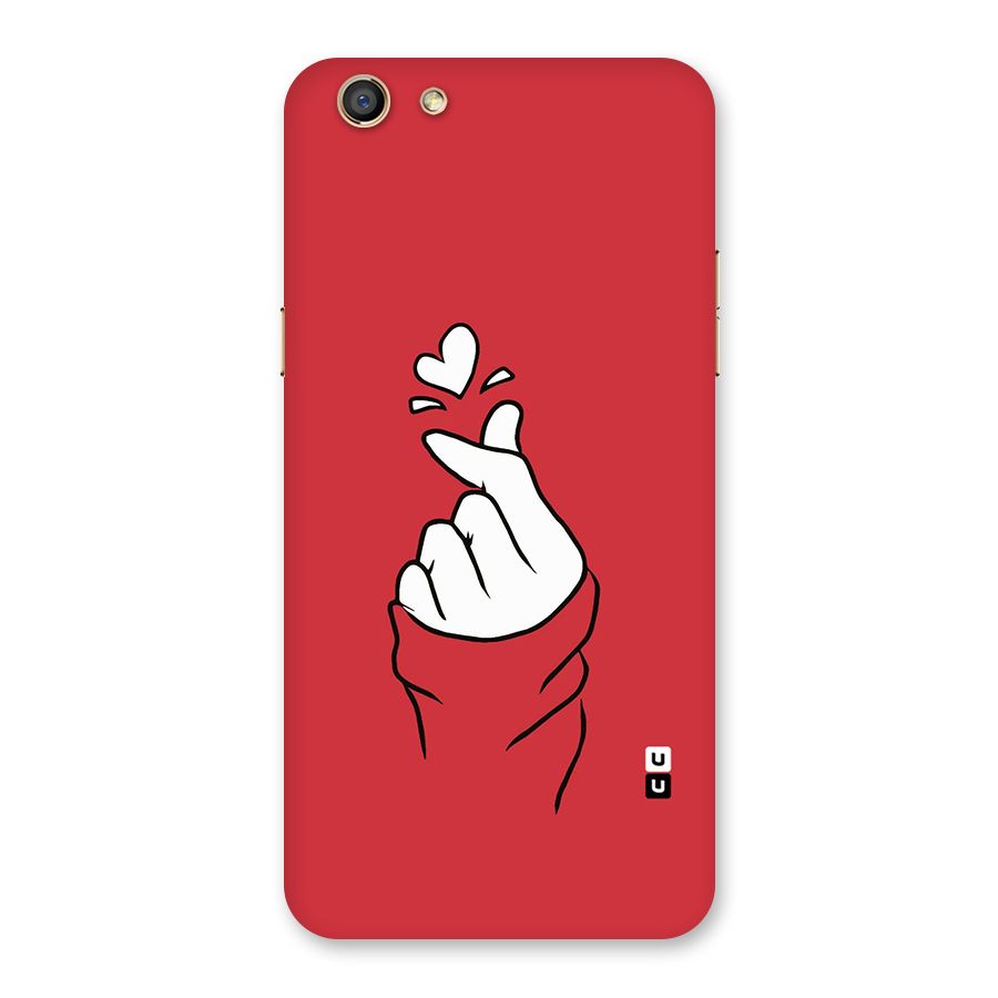 Korean Love Sign Back Case for Oppo F3