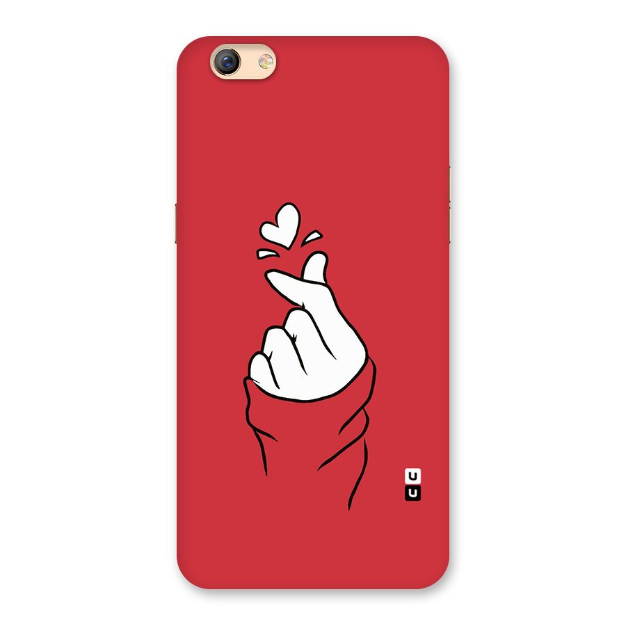 Korean Love Sign Back Case for Oppo F3 Plus
