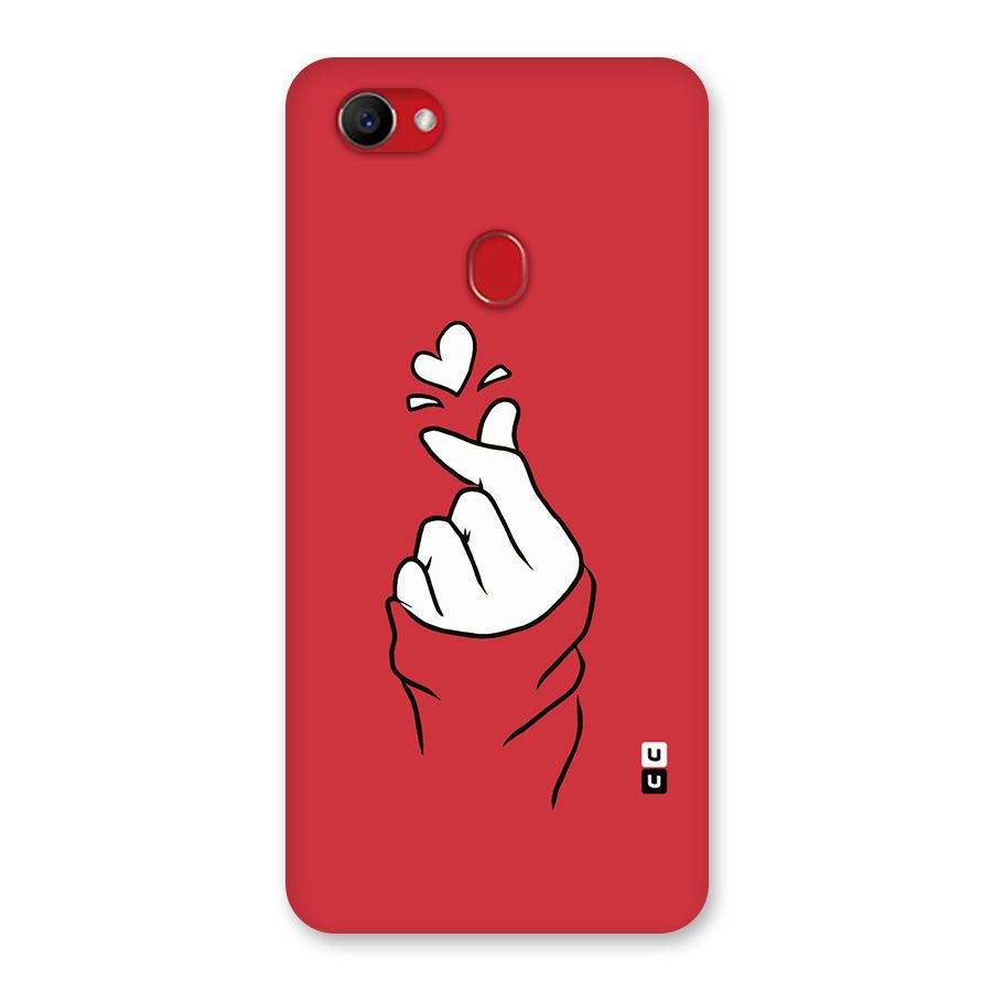 Korean Love Sign Back Case for Oppo F7