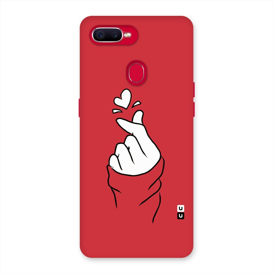 Korean Love Sign Back Case for Oppo F9 Pro