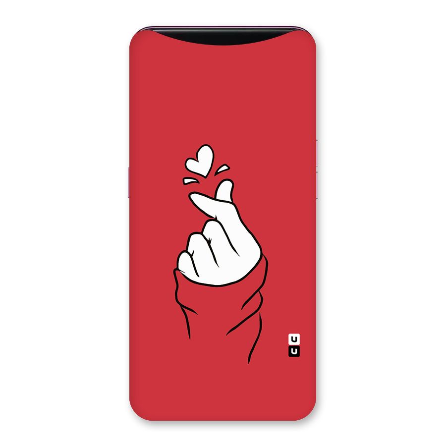 Korean Love Sign Back Case for Oppo Find X