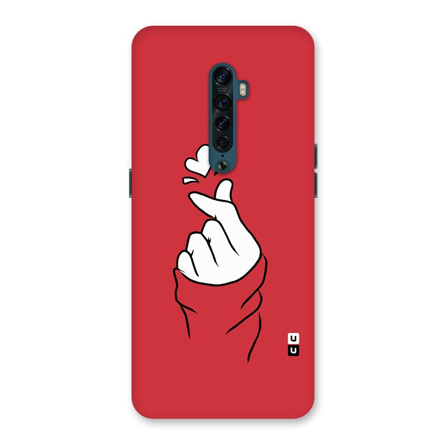 Korean Love Sign Back Case for Oppo Reno2