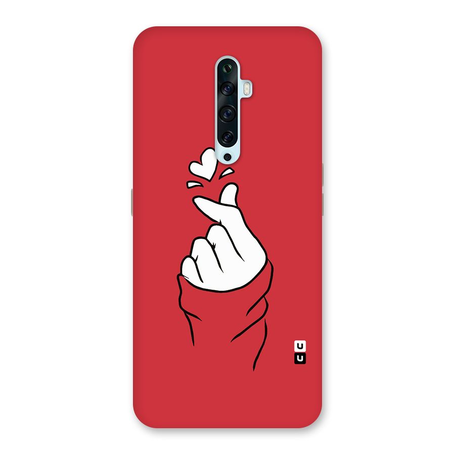 Korean Love Sign Back Case for Oppo Reno2 Z