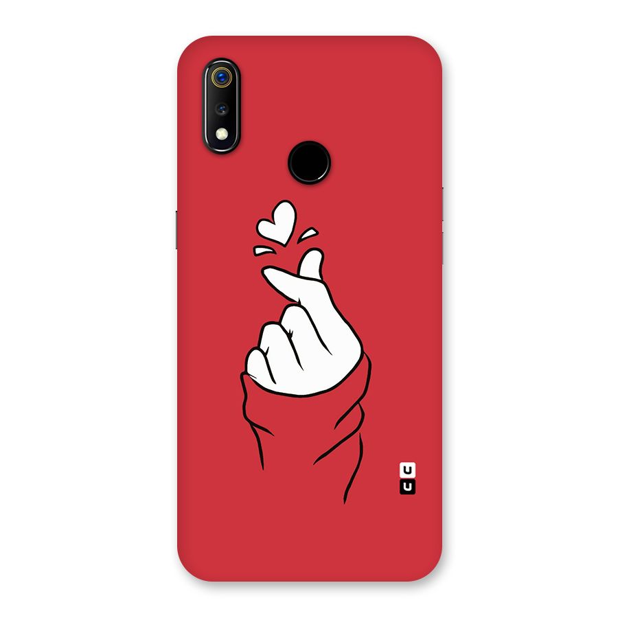 Korean Love Sign Back Case for Realme 3
