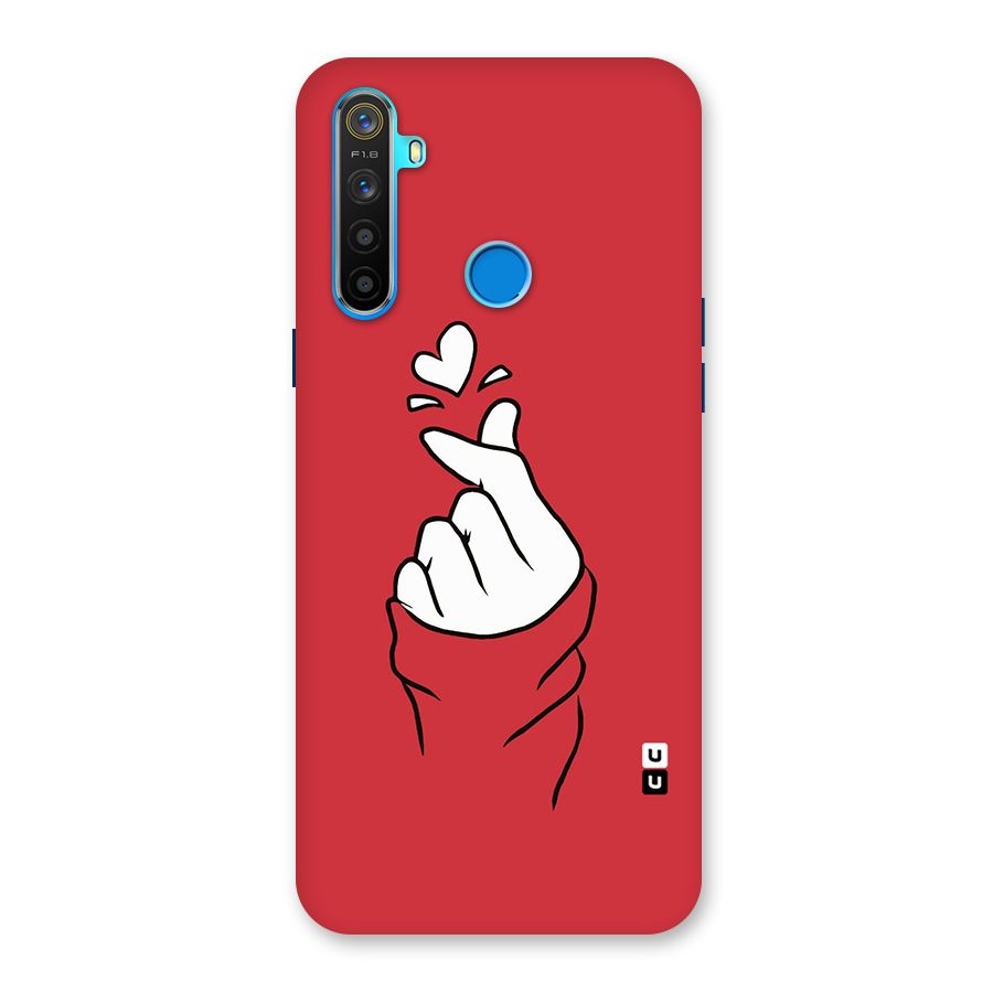 Korean Love Sign Back Case for Realme 5
