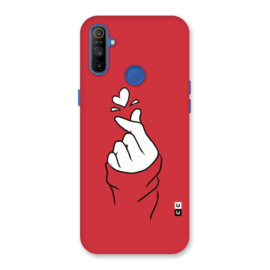 Korean Love Sign Back Case for Realme Narzo 10A
