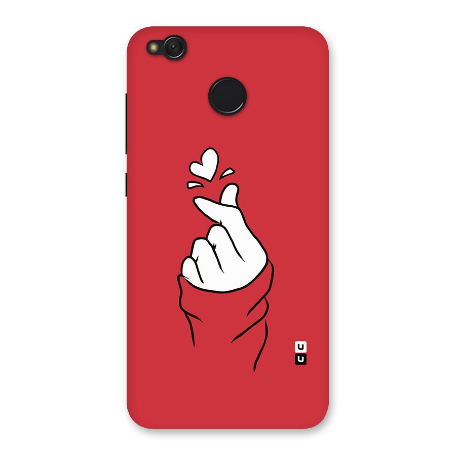 Korean Love Sign Back Case for Redmi 4