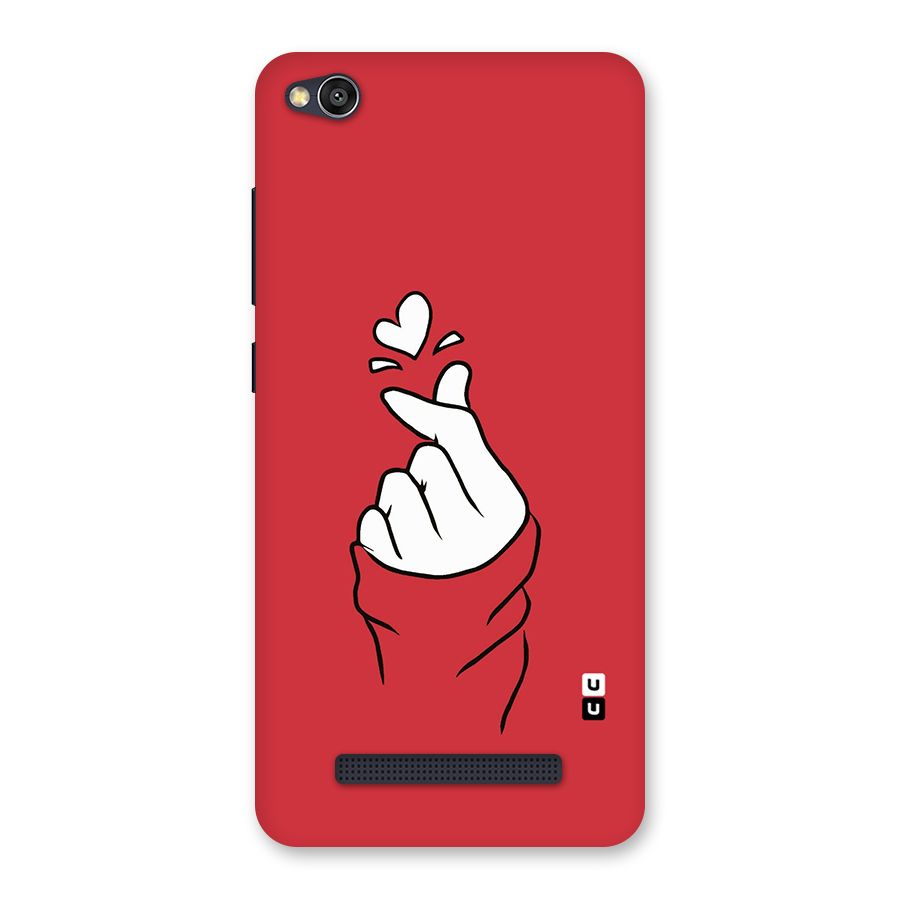 Korean Love Sign Back Case for Redmi 4A