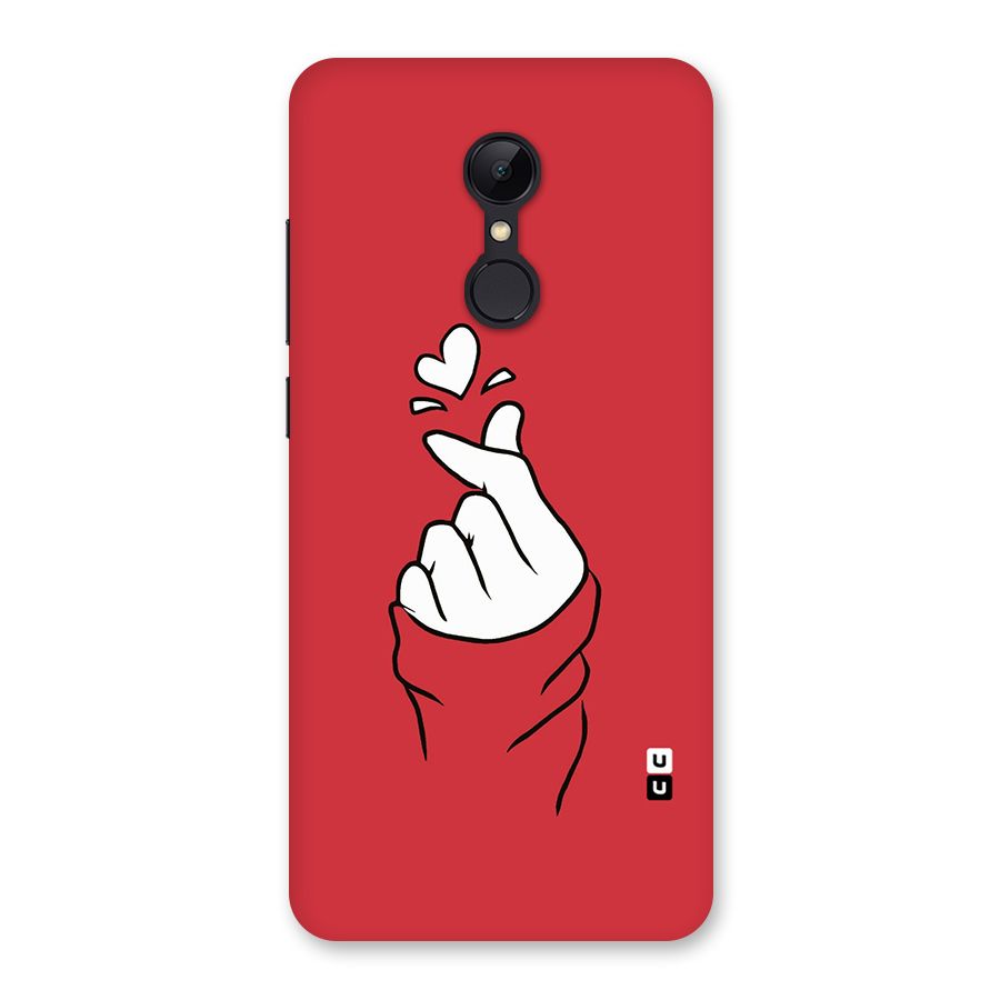 Korean Love Sign Back Case for Redmi 5