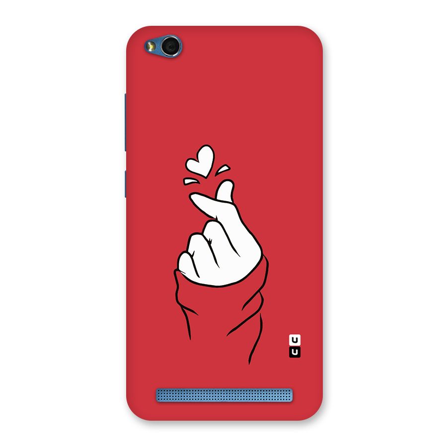 Korean Love Sign Back Case for Redmi 5A
