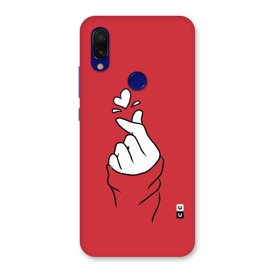 Korean Love Sign Back Case for Redmi 7