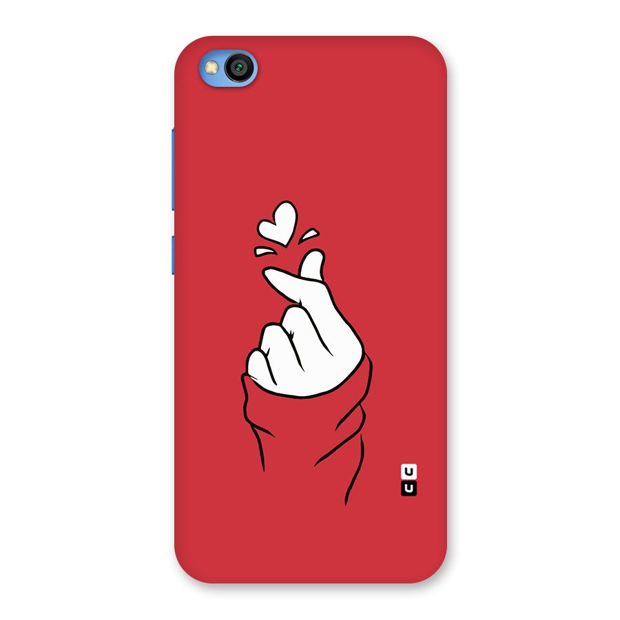 Korean Love Sign Back Case for Redmi Go