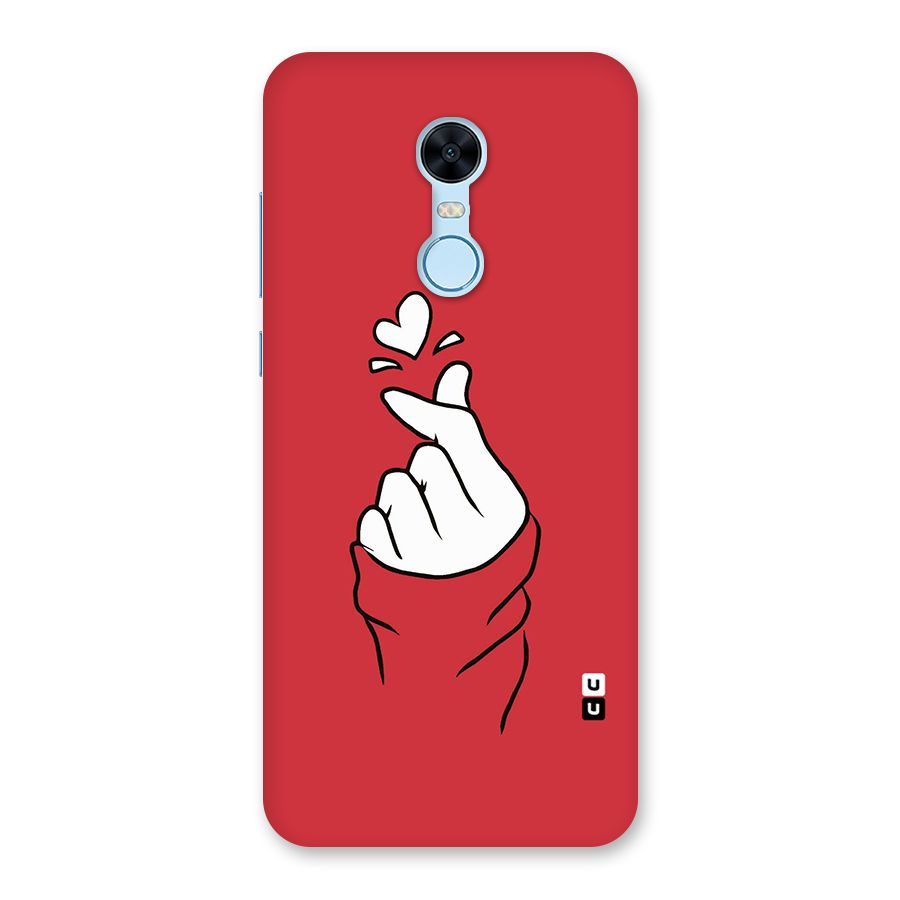 Korean Love Sign Back Case for Redmi Note 5