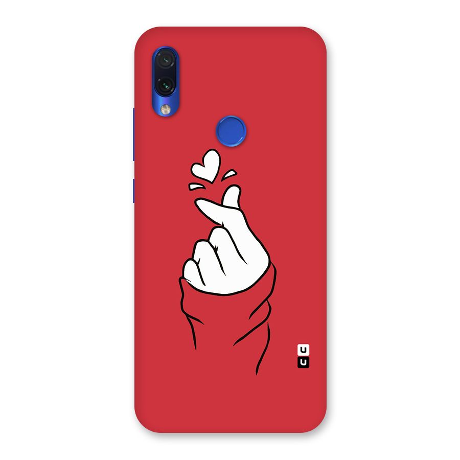 Korean Love Sign Back Case for Redmi Note 7
